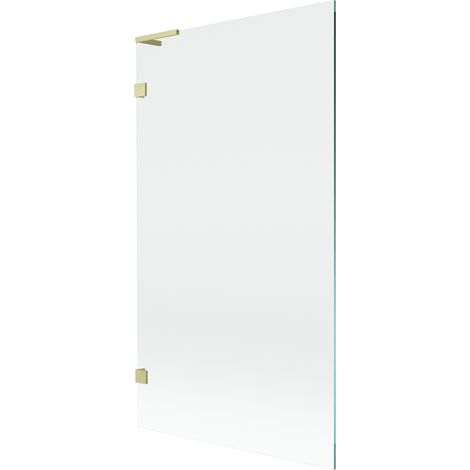 Mexen Lunar L paroi de baignoire 1-volet 100 x 150 cm, transparent, or brossé - 897L-100-000-55-00 (1/5)