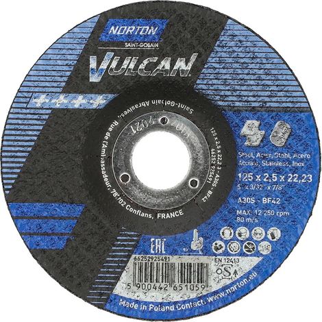 Disque de coupe norton cutting disc 115 mm 2,5 mm