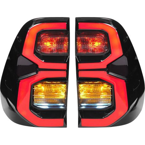 GARRYFIZH Feu arrière LED de remplacement avec lentille fumée, 2 pièces, pour Hilux Revo Rocco 20152021 (1/5)