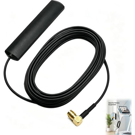 Antenne Dab+ Voiture 5dBi - Antenne Radio Numérique avec Amplificateur, Câble 3m, Adaptateur SMB, Antenne Adhésive Universelle pour Auto Camion Camping-Car (1/5)