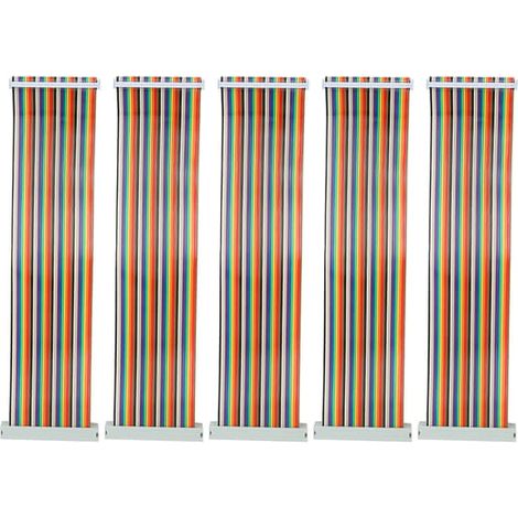 Lot de 5 câbles GPIO pour Raspberry Pi, 40 broches mâle-femelle, 20 cm, accessoires informatiques. (1/5)