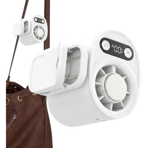 Ventilateur Clip Refroidissant USB, Technologie Semi-Conducteur, Rotation 360°-Blanc (1/5)