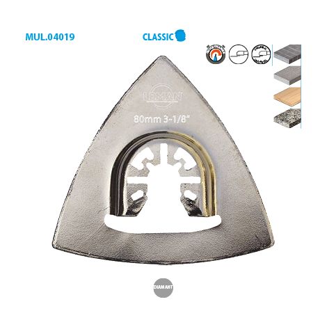 Leman - Plateau de ponçage diamanté 80x80 mm - 4019.01 (1/2)