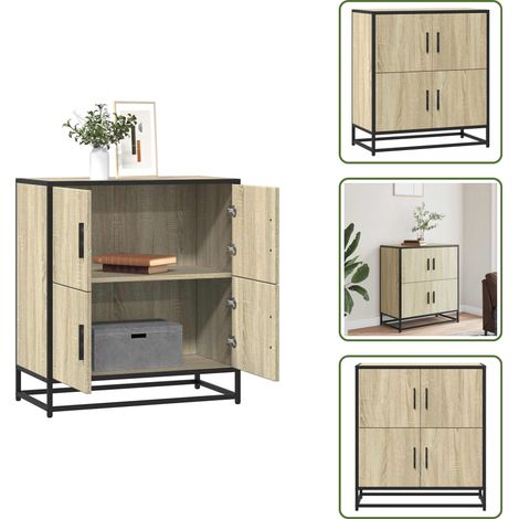Sideboard Sonoma-Eiche 68x35x76 cm Holzwerkstoff - Sideboard - Sideboards - Anrichte - Regal (1/5)