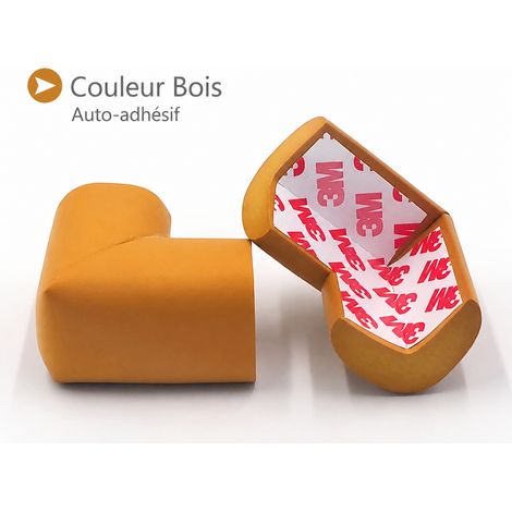 Protège-coin de table anti-collision en U en mousse NBR coloris bois pour enfant 50 g – Livraison gratuite