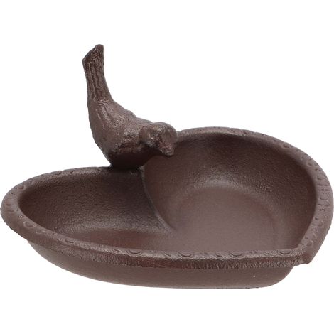 Bain d'oiseau coeur en fonte - Esschert Design (1/5)