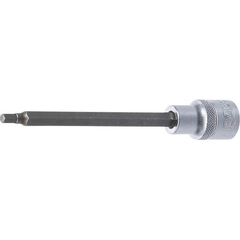 Douille à Embouts 140 mm - 12,5 mm (1/2), Six Pans Intérieurs 5 mm - Précision et Robustesse, Acier - D-Work