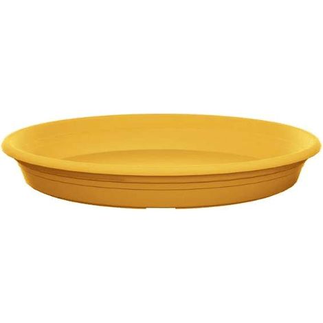 Elho Sottovaso Rotondo 17 cm Mustard - Design Elegante per Vasi