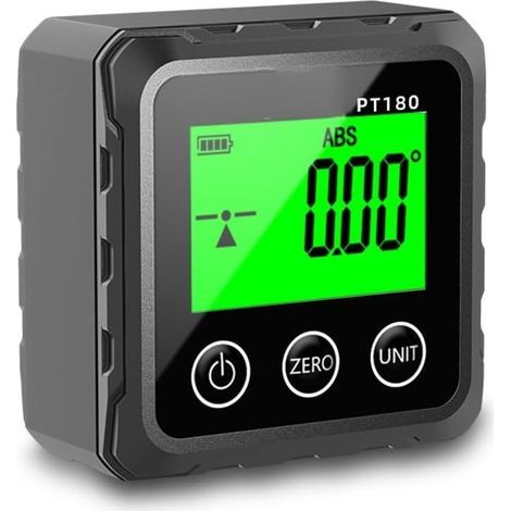 Digitaler Neigungsmesser mit Magnetfuß und LCD-Display für Bauwesen, Automobilindustrie und Holzbearbeitung, 6 x 3 x 6 cm, ABS-Kunststoff (1/5)