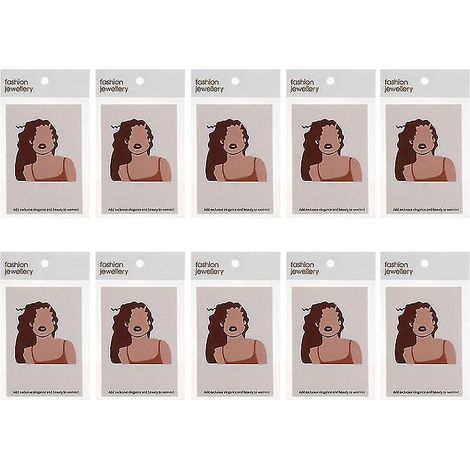 100 cartes de boucles d'oreilles (1/3)
