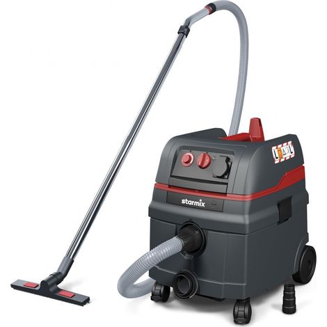 Starmix – Aspirateur professionnel ISC 18577 – Dépression élevée – Nettoyage automatique filtre – Pour poussières classe L – Kit accessoires EWS inclus
