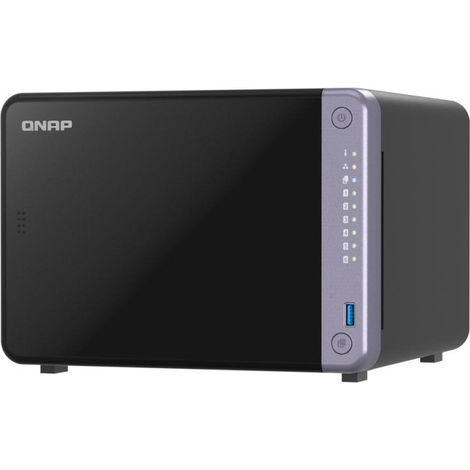 QNAP TS-632X-4G serveur de stockage NAS Tower Alpine Alpine AL-524 4 Go DDR4 QNAP QTS Noir (1/5)