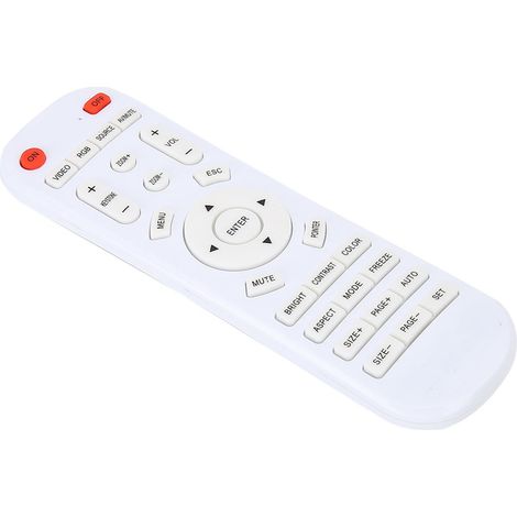 Télécommande blanche de remplacement pour projecteur (1/5)