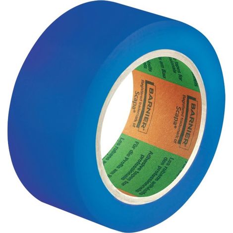 Ruban adhésif PVC - 50 mm x 33 m - Bleu (1/3)