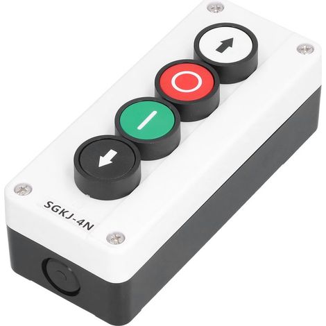 1 Boîte de station de commutation, commande à boutons pour portes roulantes, 3 ou 4 touches, IP32, ABS, 10 A, 400 V (1/5)