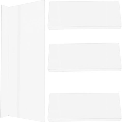 Protection anti-éclaboussures Healeved 4 pièce en PVC blanc
