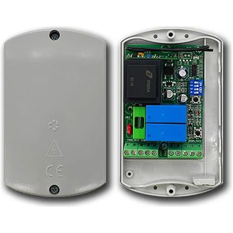 Centrale de commande pour rideaux métalliques 230V – Gestion avancée avec récepteur auto-apprentissage – CSER1R – VDS