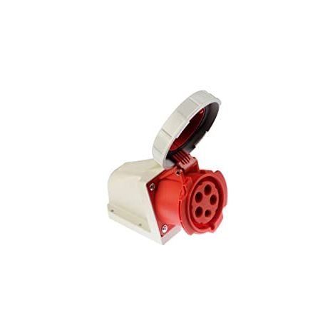 PRISE FIXE 32 A 5P 400 V ROUGE IP67 SANS ACCÉLÉRATEUR 1252-6 PINCES 590771100331 PCE