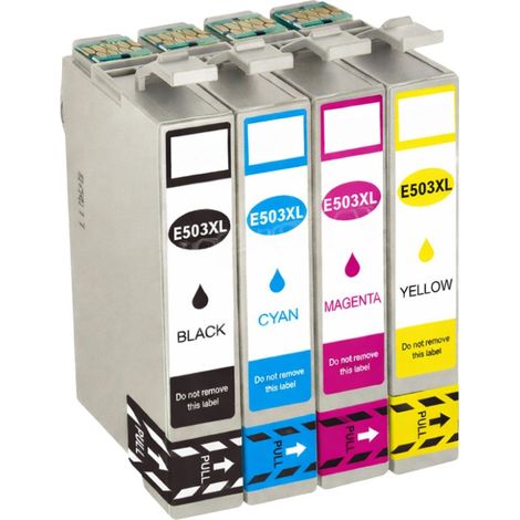 Pack de Cartouches Compatibles EPSON 503 XL pour Imprimantes Expression Home XP-5200, 5205 & WorkForce 2960DWF, 2965DWF