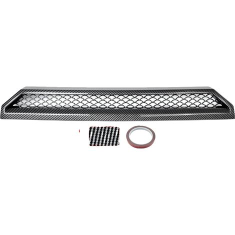 Rejilla del parachoques delantero, compatible con G63, plástico ABS duradero, aspecto de fibra de carbono. (1/2)