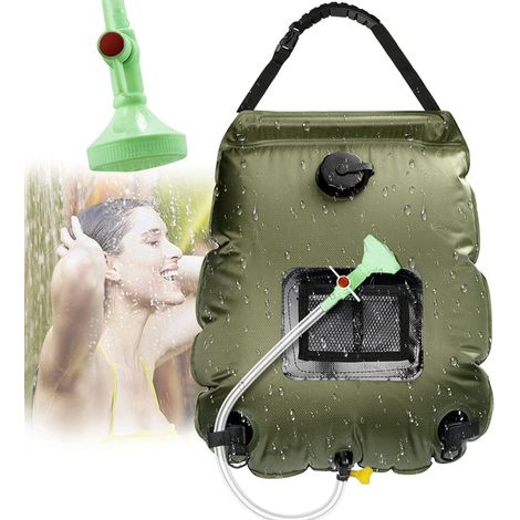 Solar Shower Bag Camping, Solar Shower Bag, Solar Camping Shower, Camping Shower Bag, Foldable Shower Bag, Switchable Shower Head for Hiking, Camping, Climbing (1/5)