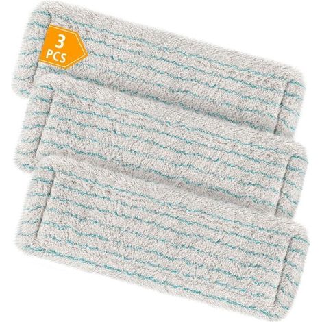 Lot de 3 housses d'essuie-glaces de rechange pour Leifheit Profi XL Micro Duo/Profi XL Cotton Plus tous manches, 60 % fibres de coton super fines et poils spéciaux, en particulier pour la pierre et le (1/4)