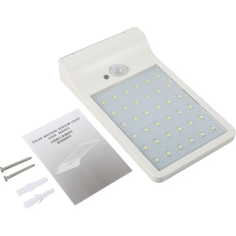 1 Lampe murale, détecteur de mouvement, 36 LED, énergie solaire, IP65, jardin (1/5)