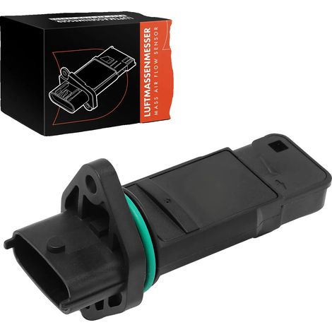 Débitmètre d'air massique, 5 contacts de connecteur, compatible avec Porsche Cayenne 9PA, 2007-2010, plastique de haute qualité, mesure précise du débit d'air (1/5)