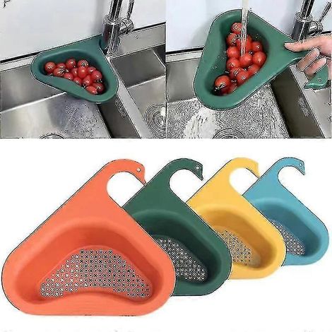 Lot de 4 paniers d'égouttage Swan pour évier, passoire à déchets de cuisine (1/5)