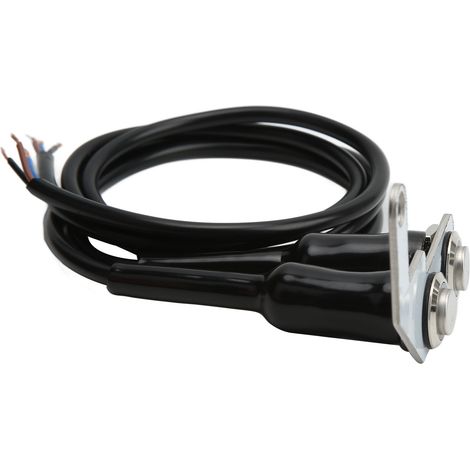LED-Schalter für Motorradlenker, Nebelscheinwerfer-EIN/AUS-Taste mit Edelstahlhalterung, blaues Licht, rechts, für E-Bikes.