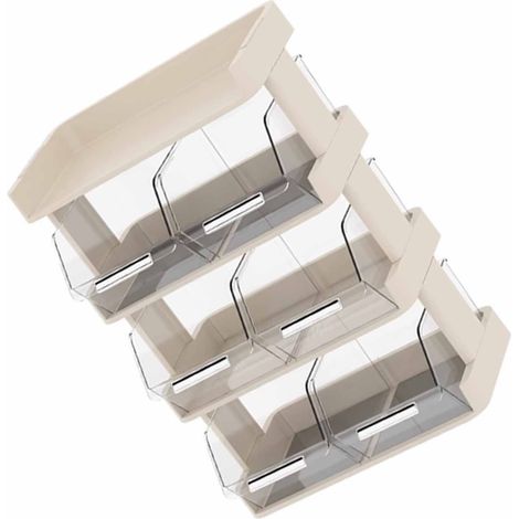 Boîte de rangement pour sachets de thé, capsules de café, coin thé au bureau, porte-tasses de style japonais, étagère de rangement pour comptoir de bar, porte-tasses, étagère à quatre niveaux blanc cr (1/4)