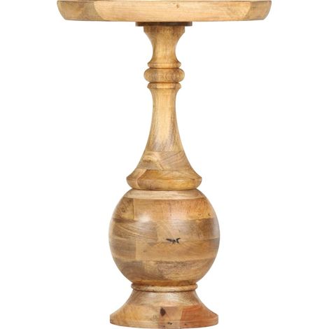 Maison Exclusive - Runder Beistelltisch 43 x 43 x 66 cm Massivhol
