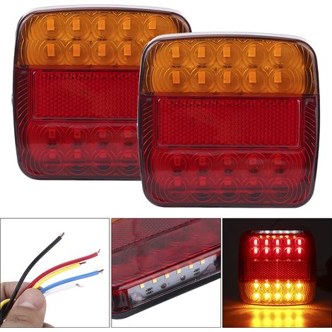 Éclairage 12V 26LED pour remorque, haute luminosité, installation facile, accessoire universel, feu de signalisation (1/5)