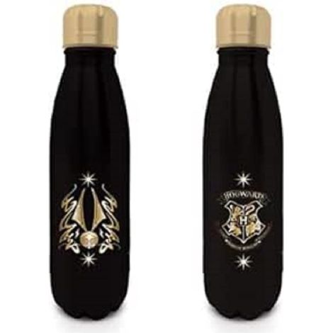 Harry Potter, mini bottiglia d'acqua in metallo con boccino di Quidditch, 540 ml, per ragazzi e ragazze, regalo per ragazze e ragazzi, Harry Potter, regalo per donne e donne, prodotto ufficiale