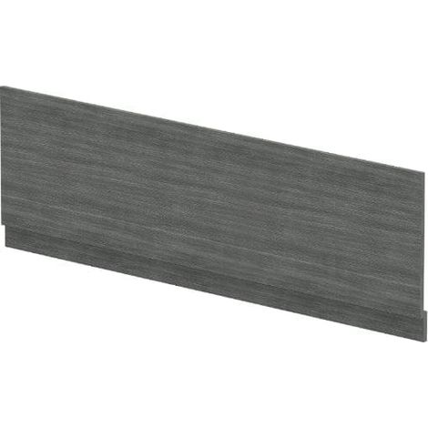 Nuie Anthracite Woodgrain 1800mm Front Bath Panel with Plinth - MPD507N (1/5)