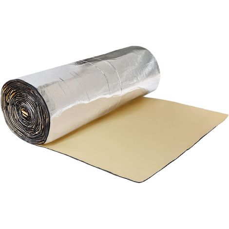 Isolant Thermique Et Phonique 1pc Pour Toit, Conduite D'eau Dimensions 203X100Cm, Mousse Haute Densité, Feuille D'Aluminium, Anti-Bruit, Anti-Gel (1/5)
