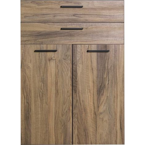 COPPIA ANTE DAVINCI H104CM CON CASSETTI NOCE BRERA (1/4)