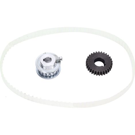 Kit de Poulie Synchrone 30 Dents avec Courroie pour Tour à Métaux (3 Pièces) (1/5)