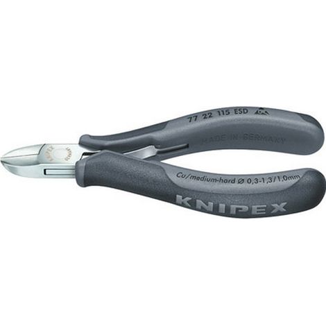 Knipex pince coupante latérale électronique - 7722115ESD