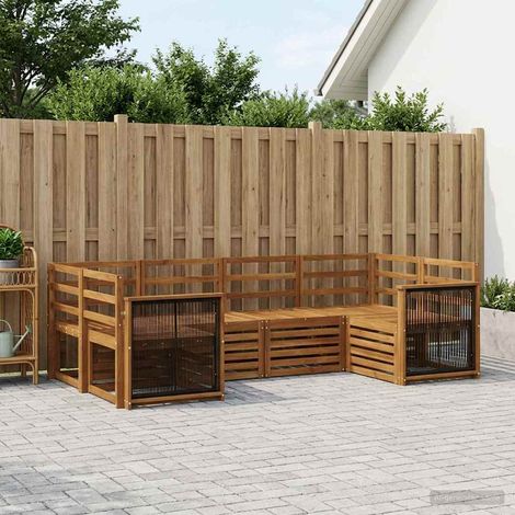 vidaXL Outdoor Sofa Set 6 pcs Natural Solid Acacia Wood (1/5)