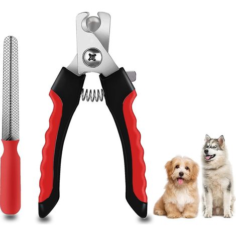 Coupe-griffes pour chiens et chats - Coupe-griffes pour chiens et chats de toutes races, avec lime à ongles offerte, coupe-griffes professionnel pour animaux de compagnie (1/5)