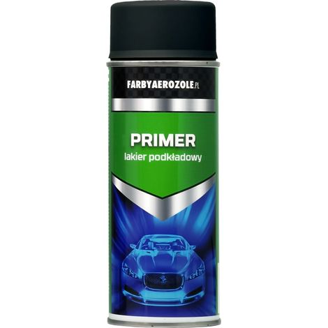 Imprimación acrílica negra en spray de 400 ml para la primera capa base. (1/2)