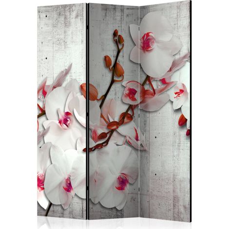 Paravent 3 Volets "Concrete Orchid" 135x172cm (1/2)