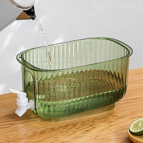 Distributeur de boissons grande capacité, bouilloire à eau froide étanche et épaisse de qualité alimentaire avec robinet, pour la maison, écologique (1/5)
