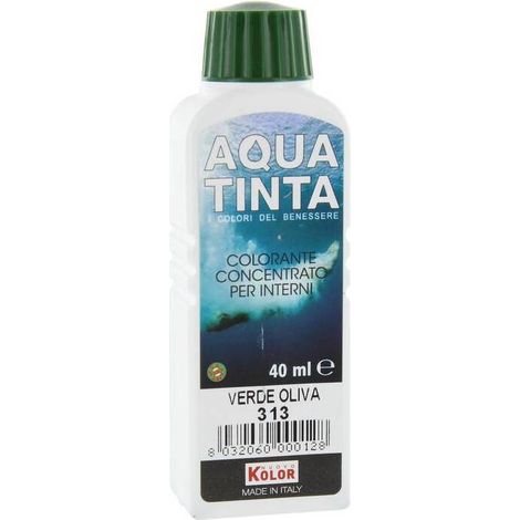 10 x AQUATINTA P/INTERNI 40 ML VERDE OLIVA 313