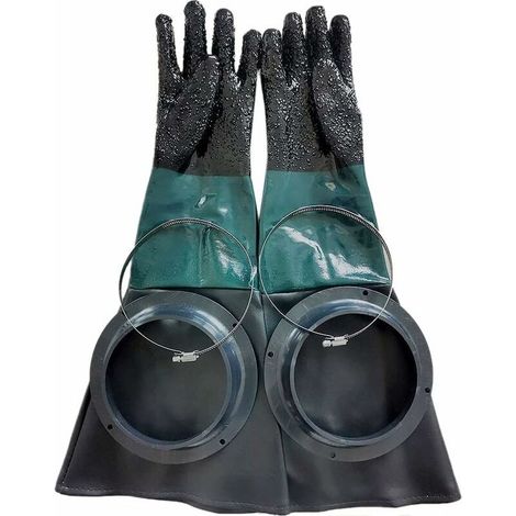 SandBlaster Parts 60cm Sandstrahlhandschuhe oder Sandblast H607 Kabinenringe (1/5)