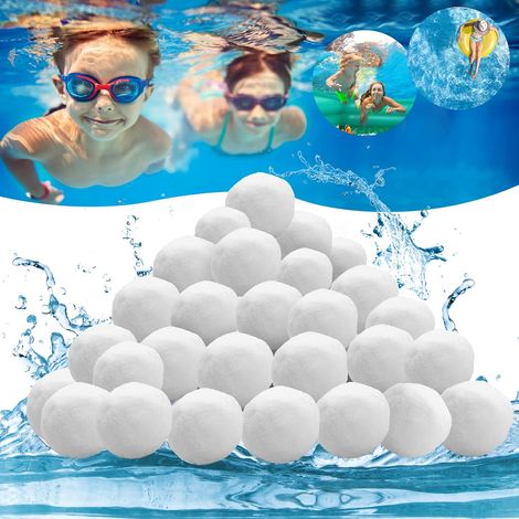 Balles Filtrantes,1300g Réutilisables Balle Filtrante Piscine,Remplacer de Sable Filtration Piscine,Convient aux systèmes de Filtration pour Piscine (1/5)