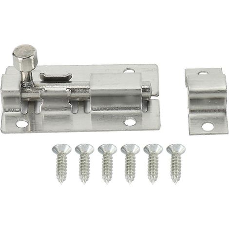 Verrou coulissant de porte pour salle de bain, toilettes, abri de jardin, chambre, loquet de meuble js (1/5)