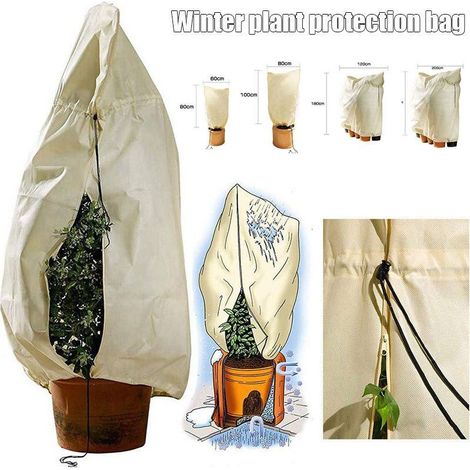 Housse d'hivernage Housse de Protection pour Plantes à Utiliser en Hiver-100 x 80 cm A (1/5)
