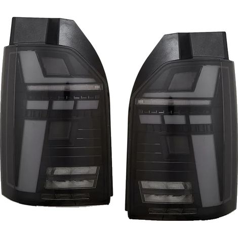 Set di luci posteriori, compatibili con T6, tecnologia LED, facile installazione, colore nero (1/2)